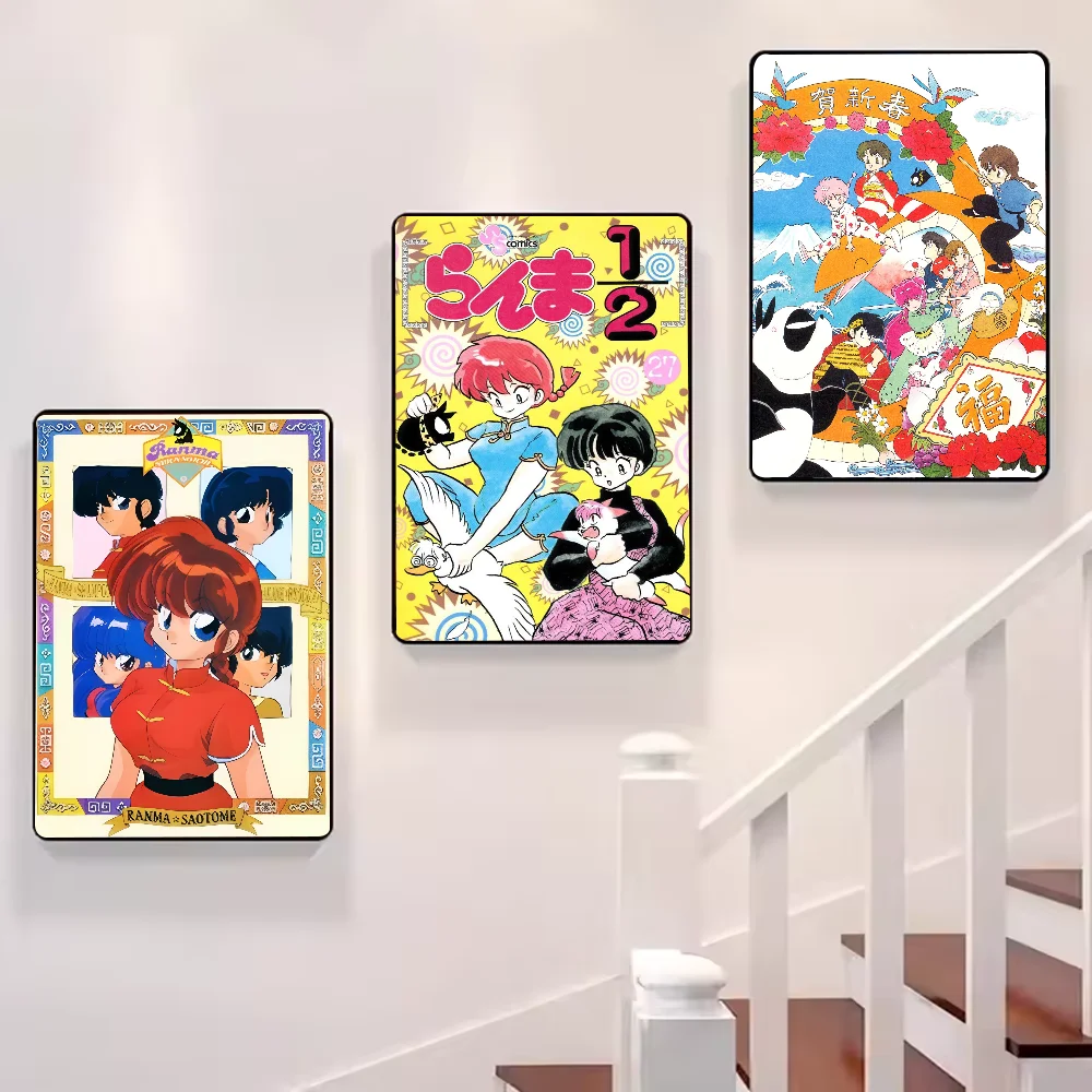 Ranma ½ Anime Poster HD Waterproof PVC Wall Art Decor Anime Wall Poster Peaceful Pleasures Health and Wellness