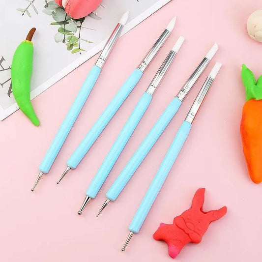 Double Head Silicone Carving Pen DIY Ceramic Tool Clay Soft Plastic Peaceful Pleasures Health and Wellness