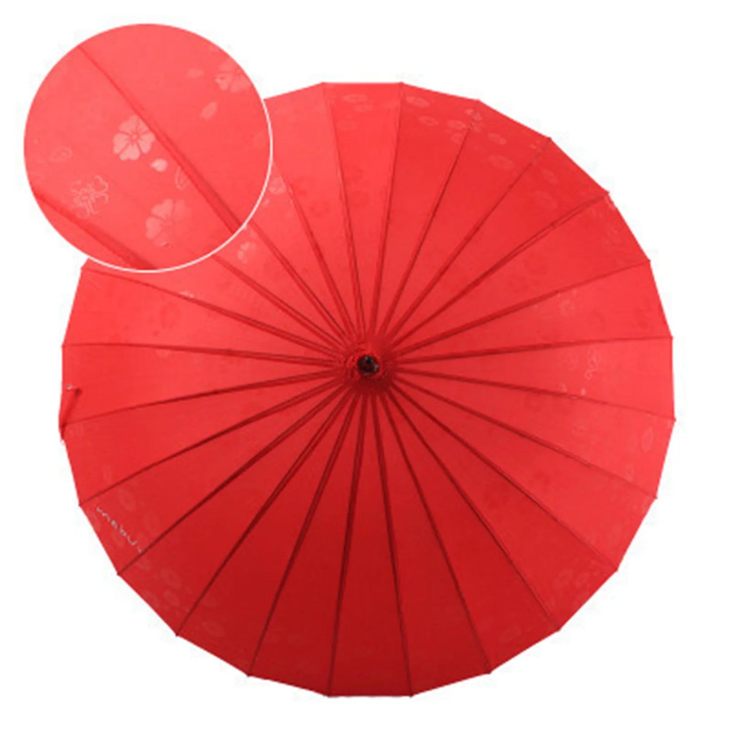 Long Handle Umbrellas Ultra Large Retro Style Umbrella J Stick 24 Ribs Dual-Use Umbrellas Strong Windproof Umbrellas Peaceful Pleasures Health and Wellness Bright Red