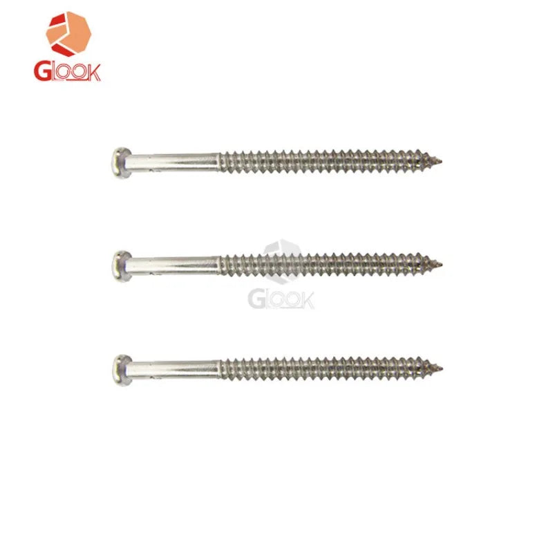 Electric Guitar Pickup Screws Mushroom Head 2 6 37-Silver 10