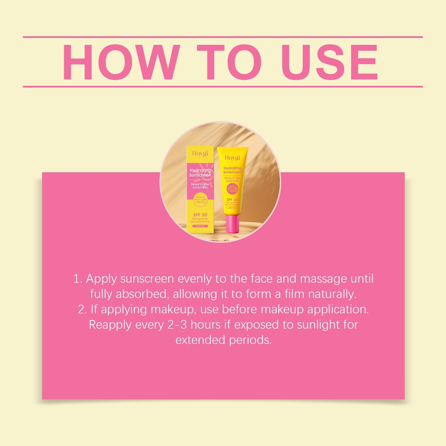 SPF 30+ Mineral Face Cream | Moringa Oil Moisturizer – 30g