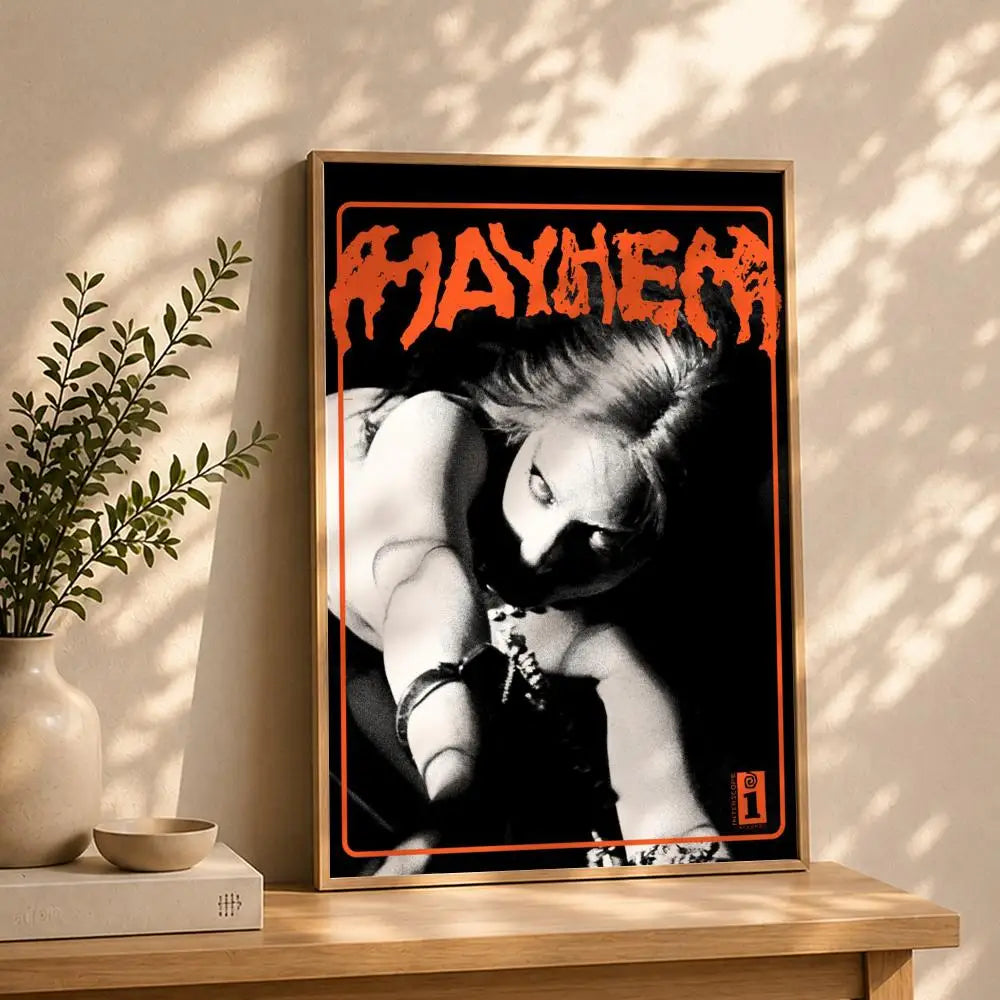 Singer L-Lady GagaS Poster HD Self Adhesive Waterproof Wall Art Ideal for Home Office Dorm Bedroom Great Gift Peaceful Pleasures Health and Wellness White12 15X20cmNoframe