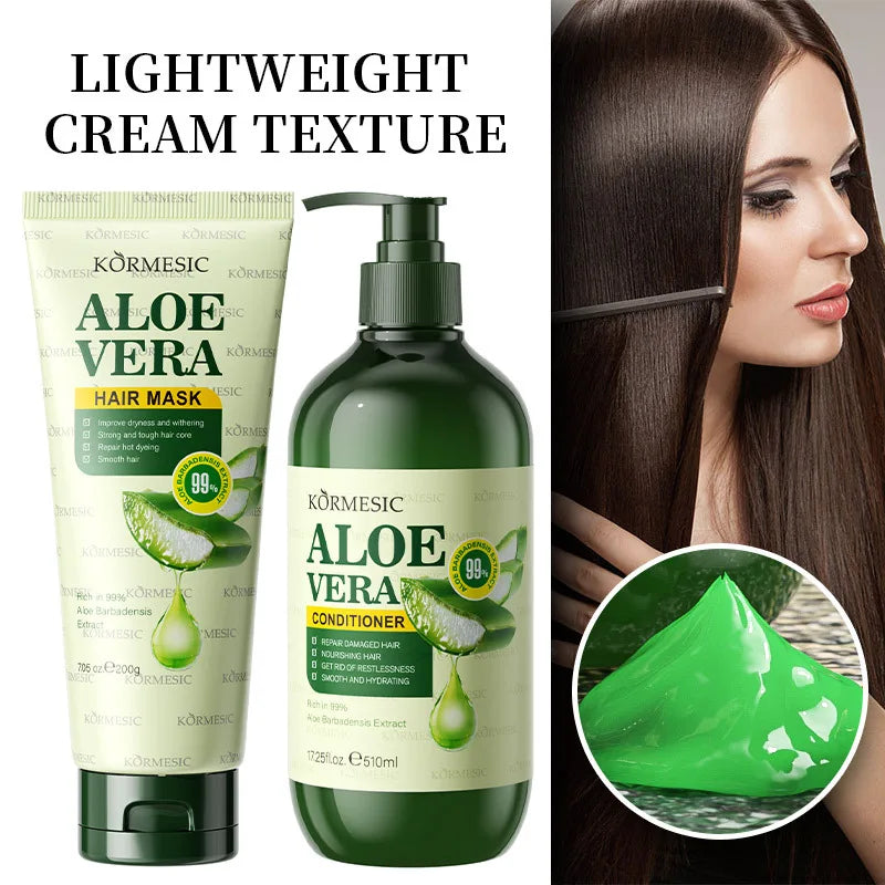 Aloe Vera Hair Care Set – Vegan Conditioner & Repair Mask Hair Care Set Peaceful Pleasures Health and Wellness