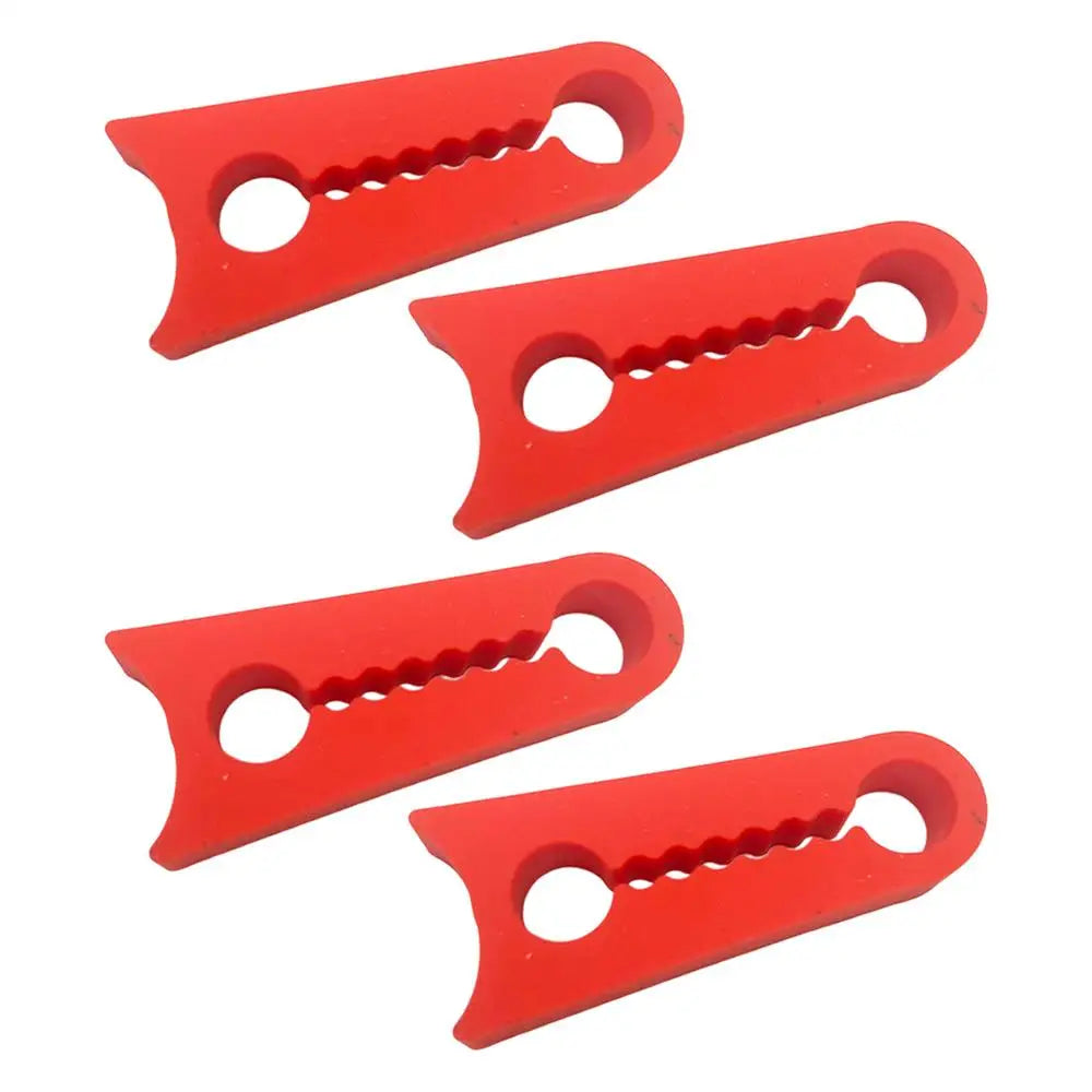 4PCS Car Door Silicone Bumpers Anti-Rattle Shock Absorber Pads Noise Reduction Protector For Door Lock, SUV Truck Vehicle Peaceful Pleasures Health and Wellness Red