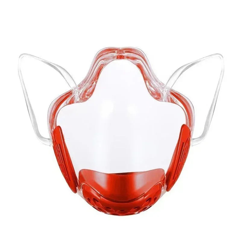 Transparent Protective Face Shield Mask Reusable Adult Plastic Mouth
