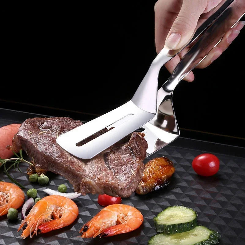 304 Stainless Steel Food Tongs LMulti-purpose Non-Slip Barbecue Tongs Steak Tongs Kitchen Cooking Tools Kitchen Accessories Peaceful Pleasures Health and Wellness
