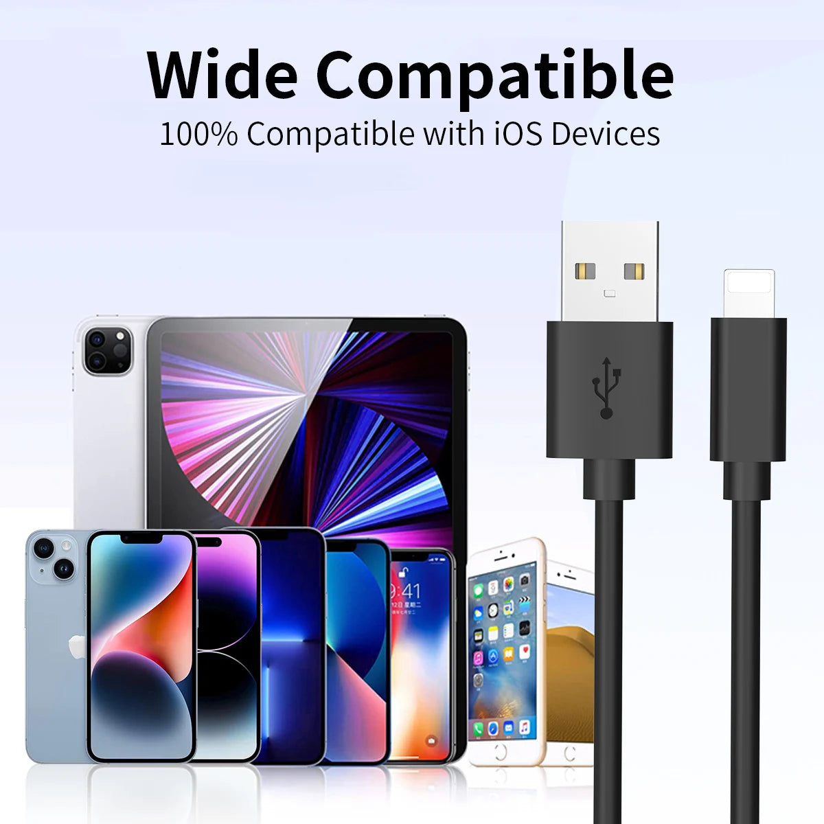 MFi Certified 3.3FT Nylon USB-A Lightning Cable for iPhone Lightning Charging Cable Peaceful Pleasures Health and Wellness
