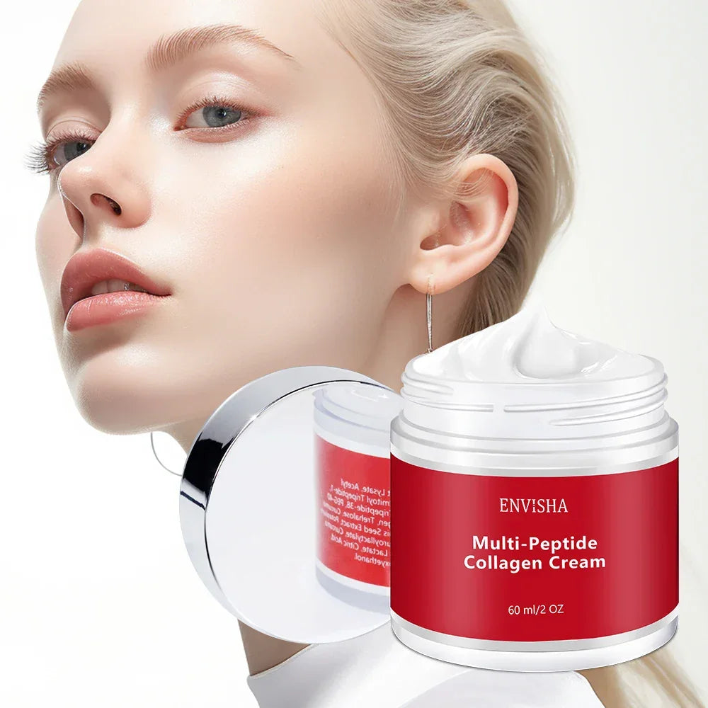 ENVISHA Multi-Peptide Collagen Face Cream – Anti-Aging, 60ml Peaceful Pleasures Health and Wellness
