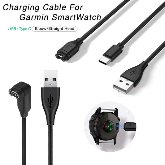 Garmin Charging Cable – Fenix 7/6, Forerunner 265, Instinct 2 Peaceful Pleasures Health and Wellness
