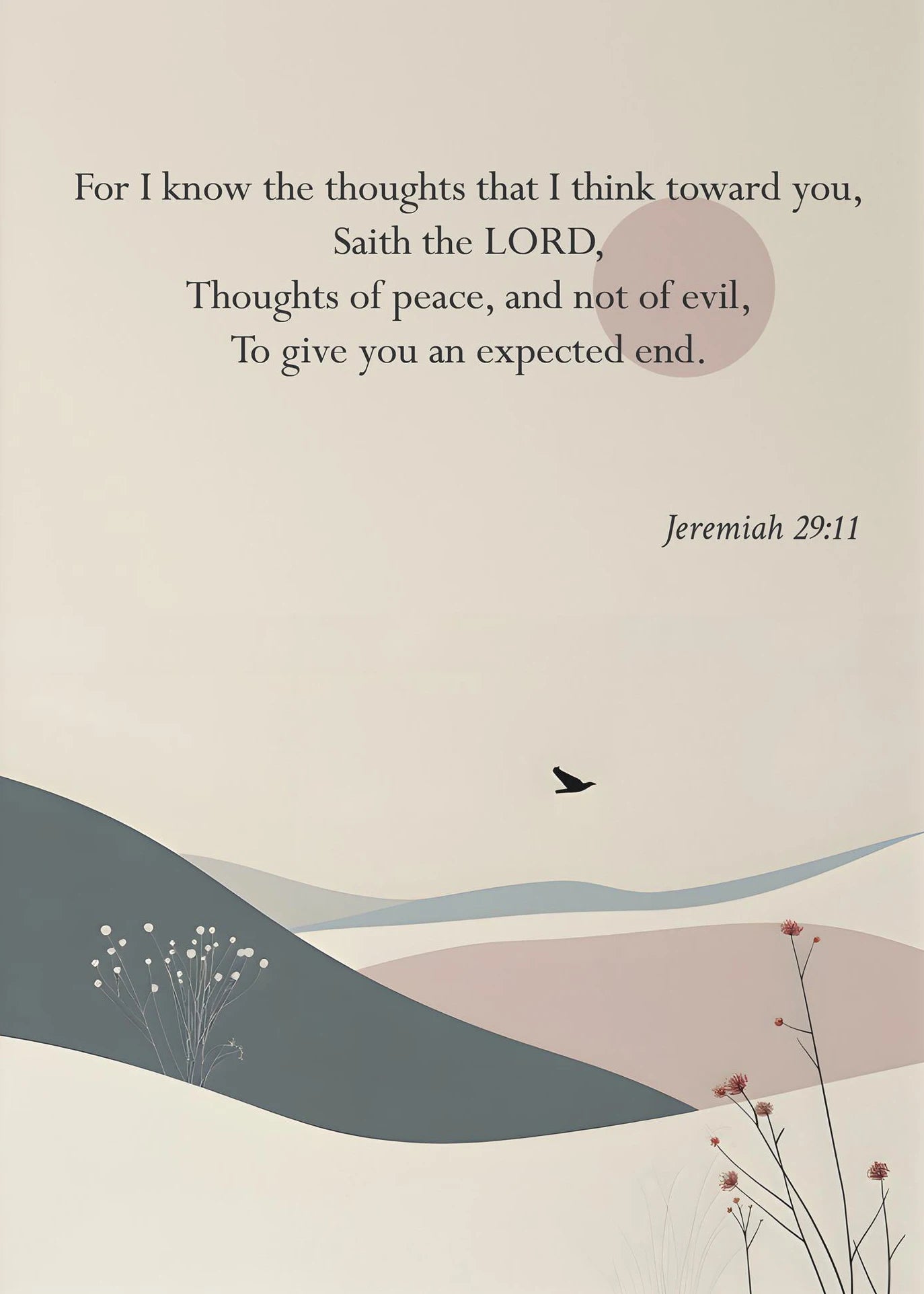 Christian Cross Canvas Wall Art | Bible Verse Baptism Gift