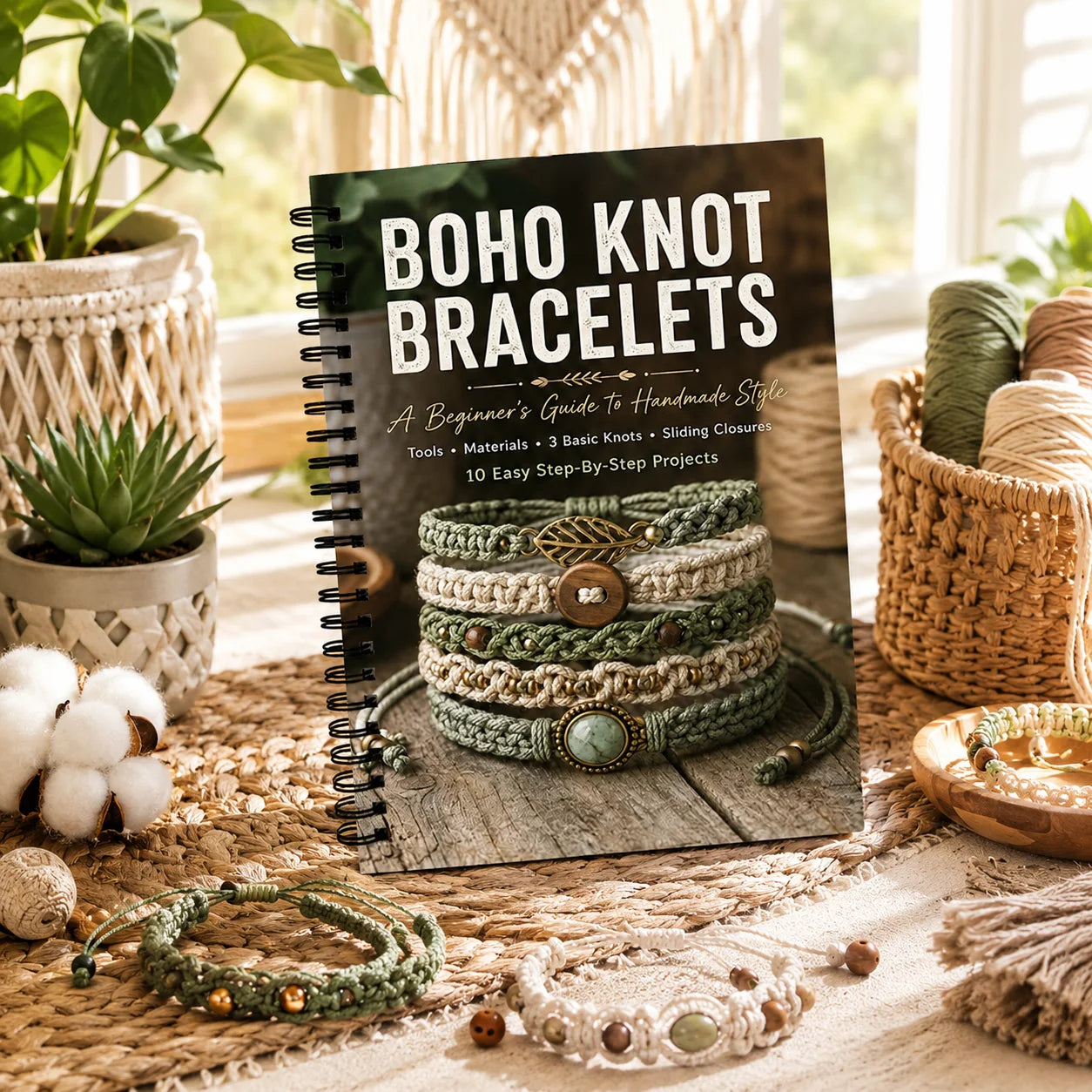 Boho Knot Bracelets Guide Handmade Bracelet Making Book Beginner
