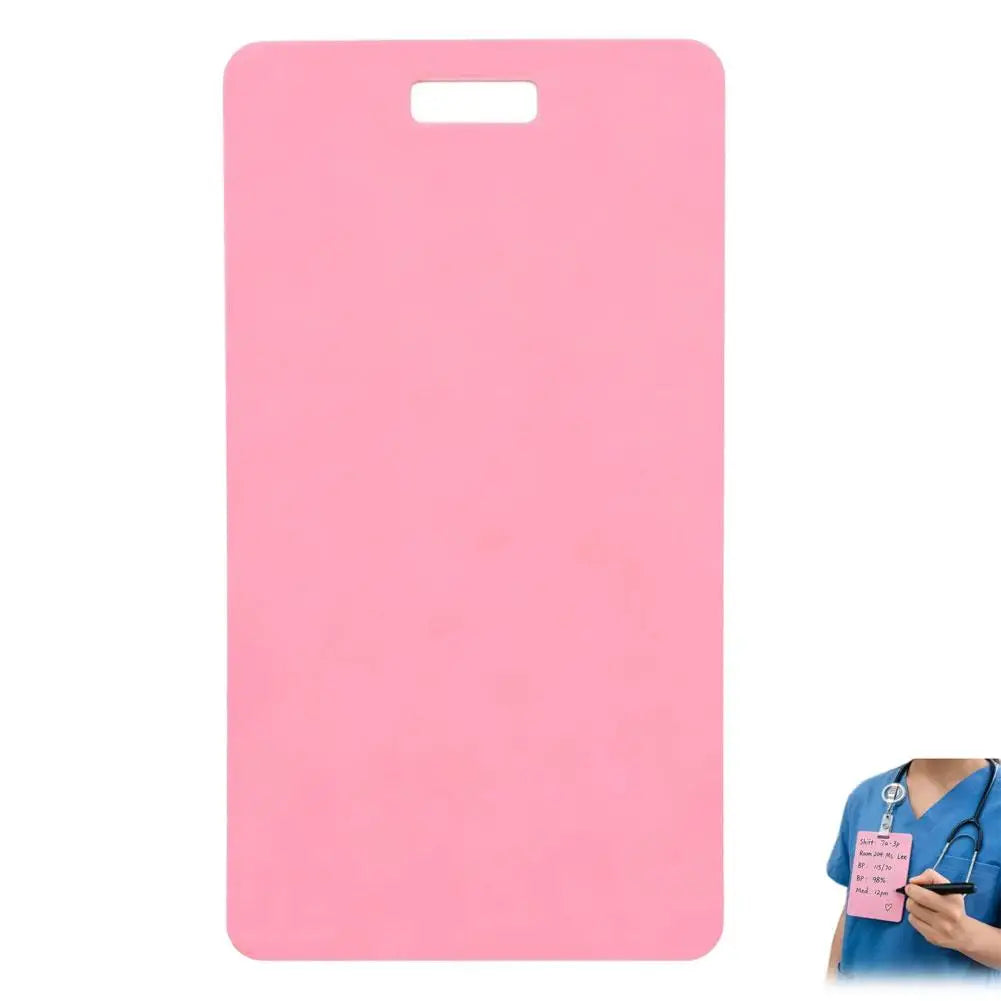 Reusable Dry Erase Nurse ID Badge Card – Wipeable Writing