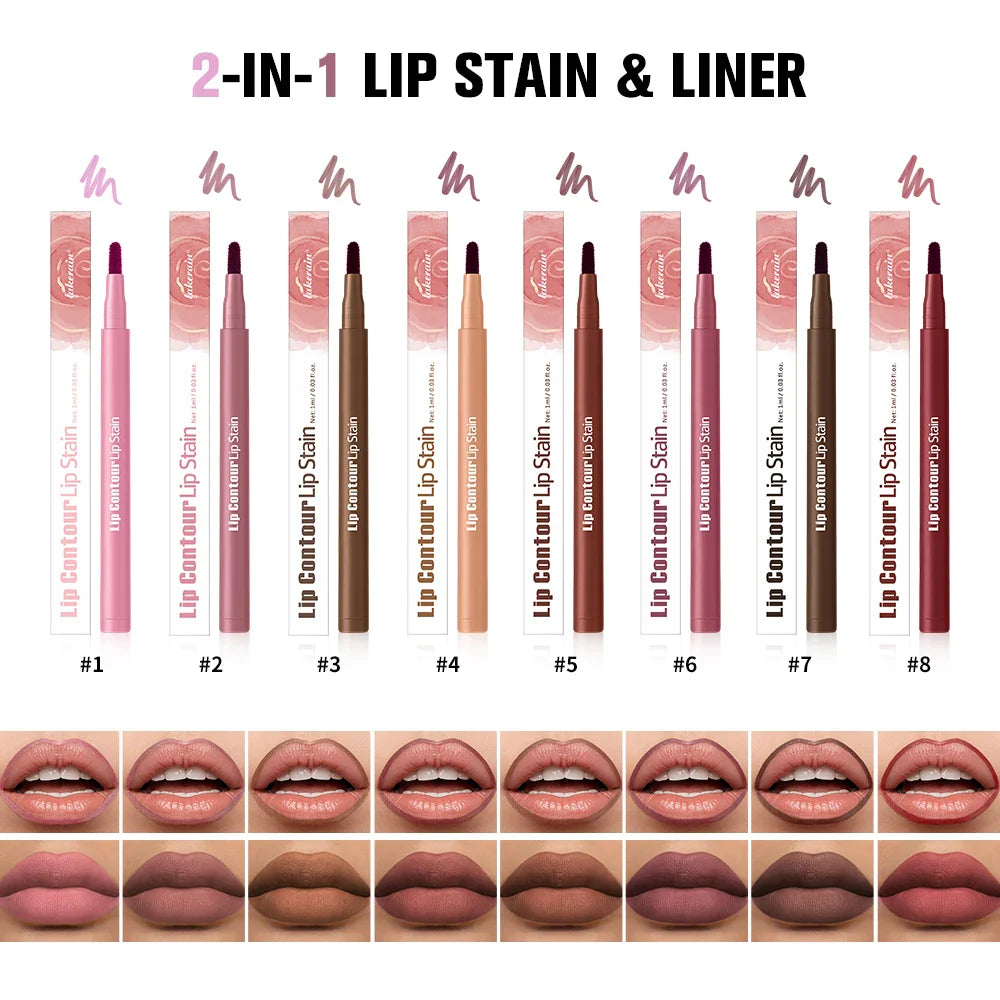 ibcccndc 2-in-1 Waterproof Lip Liner & Stain | Ultra Pigmented