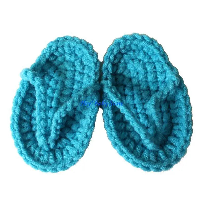 Crochet Baby Sandals – Soft Knit Newborn Photo Props 0–6 Mo