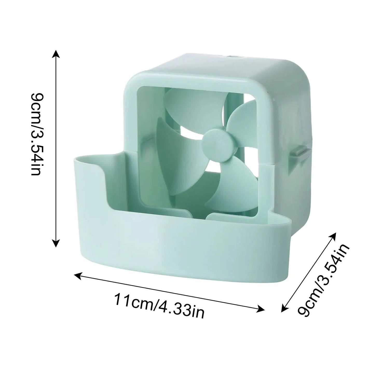 Portable Fan Ice Mist Cooler Punch free Fan Cooler Hangable Hold Ice Box Ice Box Attachment Fan Accessories for Home Office Peaceful Pleasures Health and Wellness