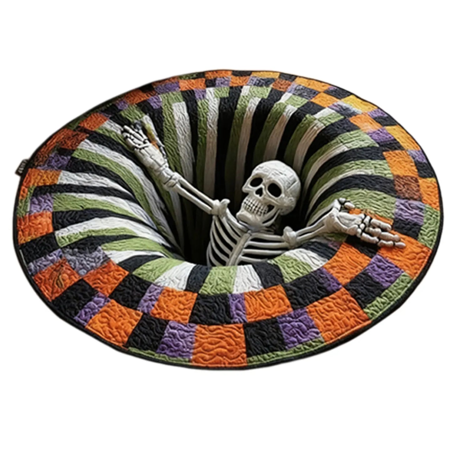 Halloween Optical Illusion Rug | Non-Slip Vortex Floor Mat