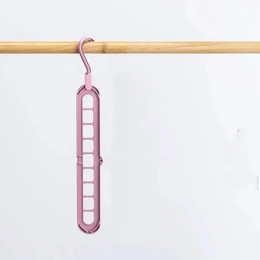3-Pack Foldable Space-Saving Clothes Hangers | Plastic Rack