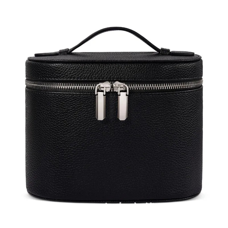 2026 Portable Cosmetic Bag Organizer Large Capacity PU Travel Toiletry Makeup Case with Zipper Handle for Storage Cosmetics box Peaceful Pleasures Health and Wellness