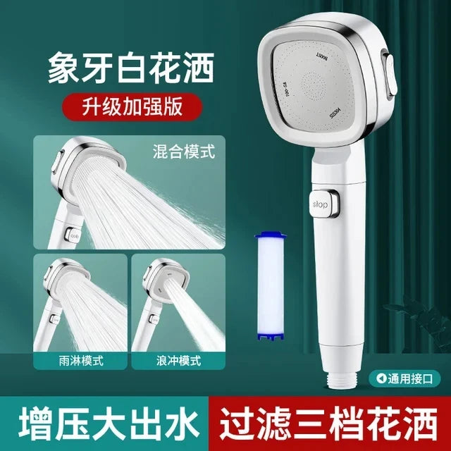 3-Mode High Pressure Water-Saving Handheld Shower Head
