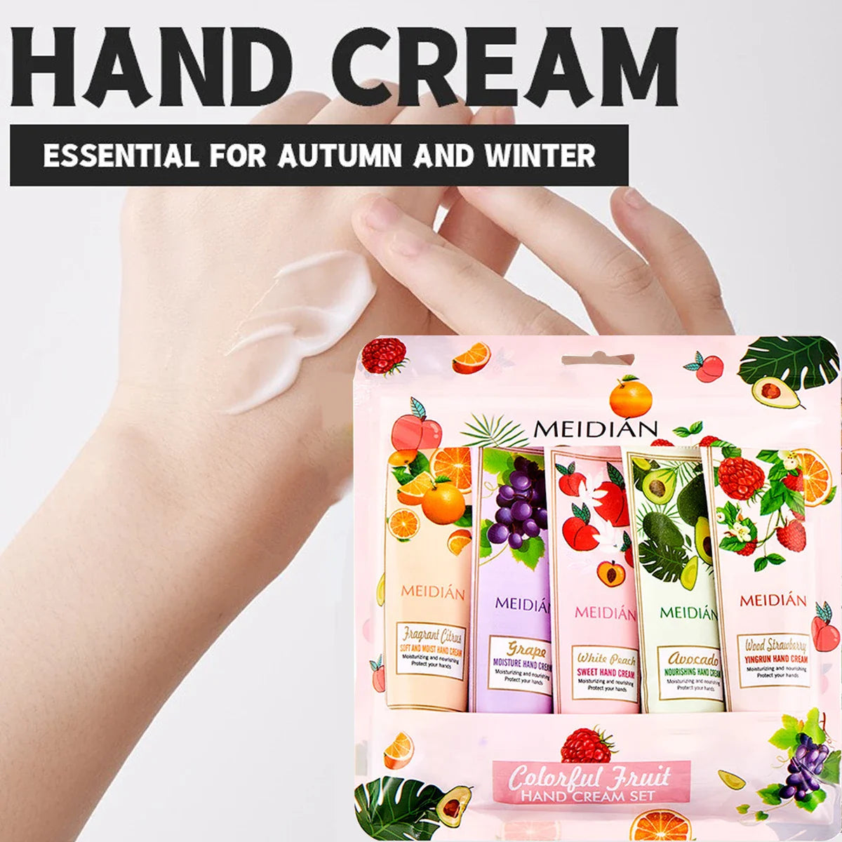 5-Pack Moisturizing Hand Cream Set – Hydrating & Fragrant
