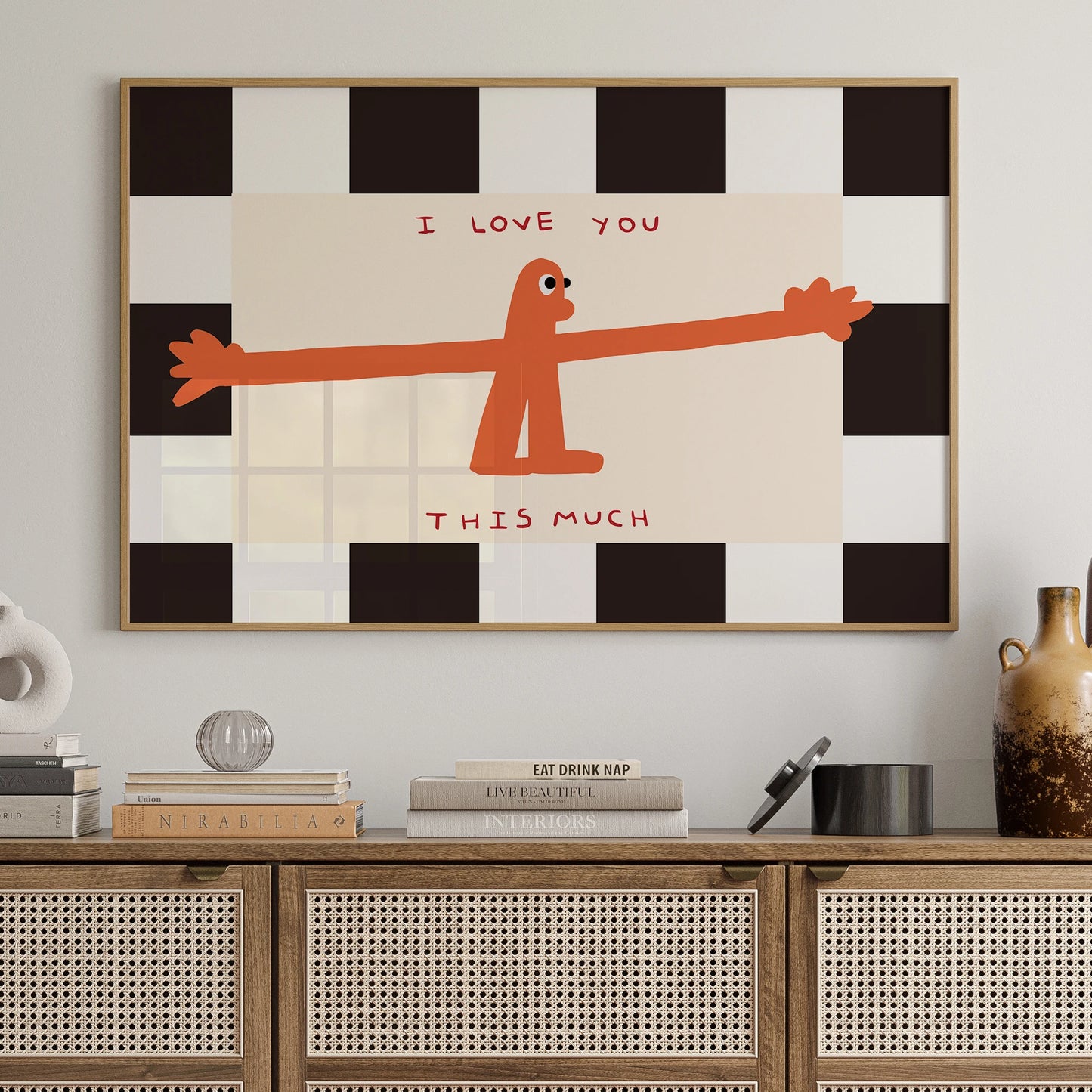 I Love You This Much Quote Wall Art Print Canvas Painting Poster Picture For Living Room,Bedroom Home Decor Peaceful Pleasures Health and Wellness