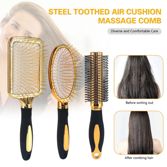 Massage Scalp Air Cushion Comb Salon Anti-static Tangled Hair Brush Barbershop Household Hairdressing Styling Tools Accessories Peaceful Pleasures Health and Wellness