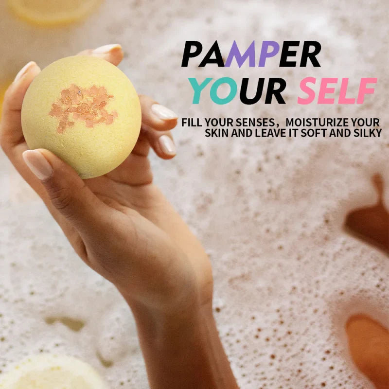 Bath Bomb Gift Set – 8 x 80g Moisturizing Fragrant Bath Balls