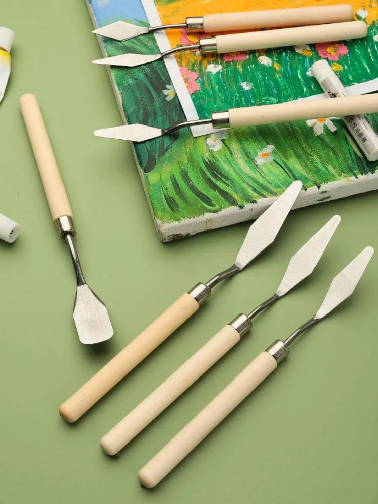 7-Piece Palette Knife Set – Stainless Steel Painting Knives