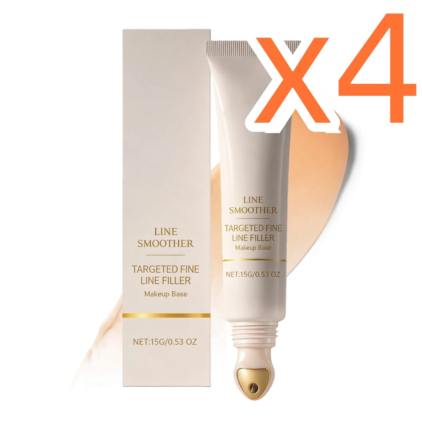 Nicotinamide Makeup Primer Hide Pores Oil Shine Control Brighten Dull Skins Prevent Sunburn Natural Base 3-In-1 Face Concealer Peaceful Pleasures Health and Wellness 15g Boxed x4