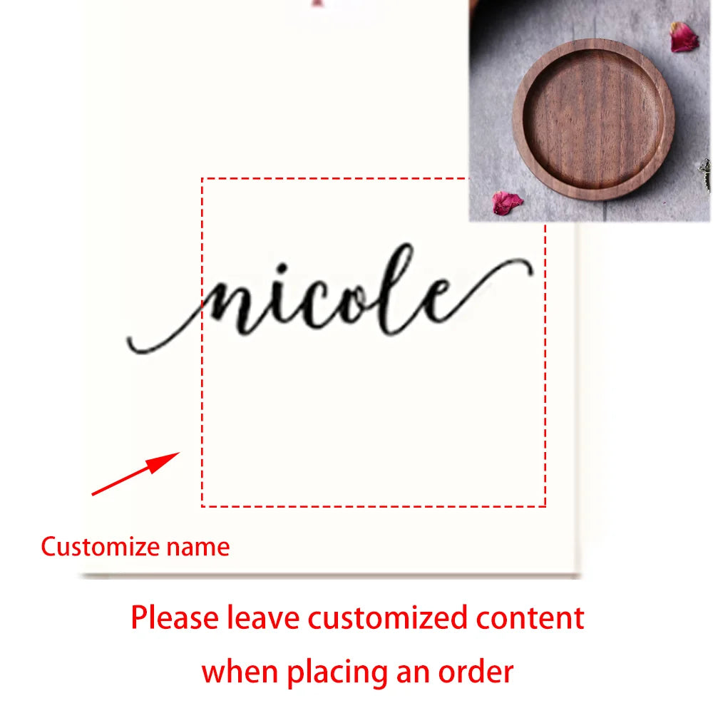 Custom Engraved Wood Ring Dish | Wedding & Anniversary Gift