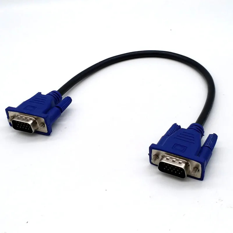 0.3m/0.5m/1.5m Cable Vga 15 Pin Male To Male VGA Cables Cord Wire Line Copper for PC Computer Monitor Projector Connecting Peaceful Pleasures Health and Wellness