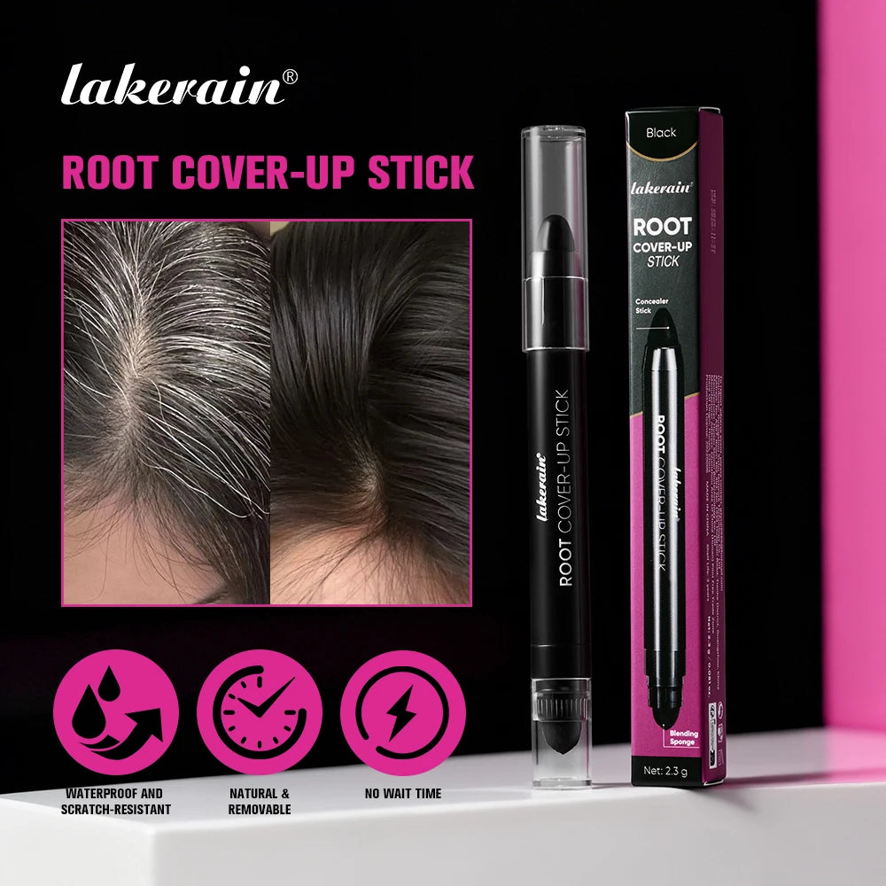 Lakerain Hair Dye Pen Men Women Precise Gray Coverage Stick Smudge-Resistant Long-Lasting Makeup Smooth Application Dye Stick Peaceful Pleasures Health and Wellness