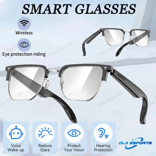 Bluetooth Smart Glasses | Anti-Blue Light, UV Protection & AI Voice Bluetooth Smart Glasses Peaceful Pleasures Health and Wellness