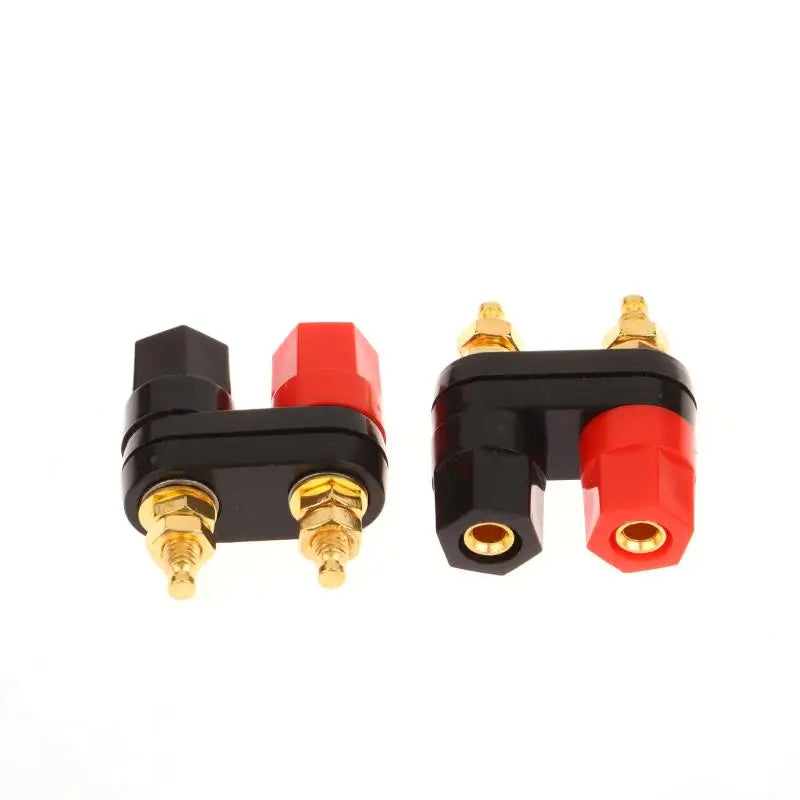 New 1/5Pcs Banana Plugs Couple Terminals Red Black Connector Amplifier Terminal Binding Post Banana Speaker Plug Jack Peaceful Pleasures Health and Wellness