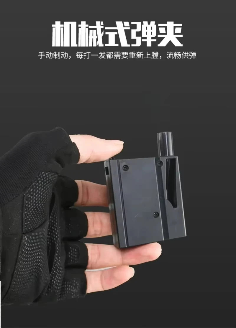 Manual Launchable Toy Gun Gel Ball Shooter Artificial Sniper Model for Boys Game Toy Peaceful Pleasures Health and Wellness