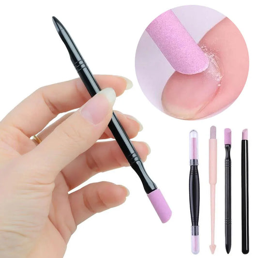 Quartz Stone Cuticle Remover Scrub Pen | Nail Manicure Tool Nail Cuticle Tool Peaceful Pleasures Health and Wellness