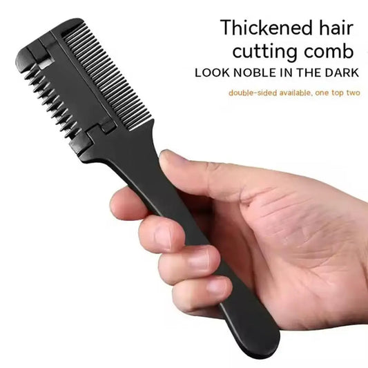 Double Sided Hair Thinner Trimmer Razor Comb Cutting Scissors Razor Comb for Trim & Thin Home Salon Home Haircut Styling Peaceful Pleasures Health and Wellness
