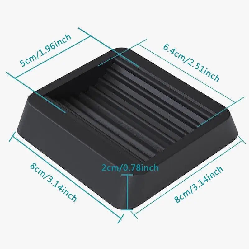 Anti Slip Furniture Wheel Fixed Pads Universal Castor Stopper for Swivel Chair Roller Silent Wear Resistant Floor Protector Peaceful Pleasures Health and Wellness