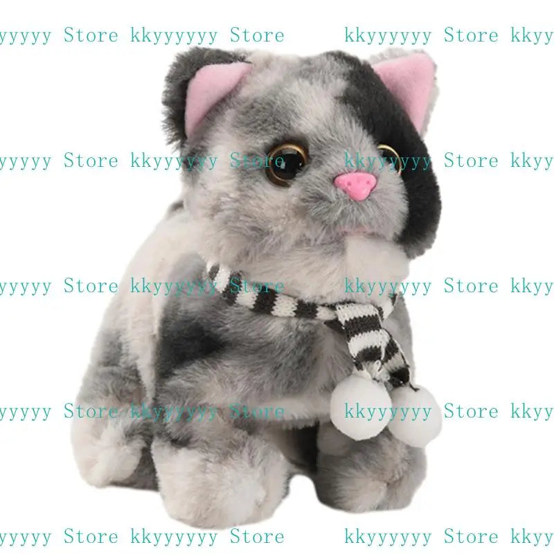 Musical Walking Meowing Cat Plush Toy – Kids Gift