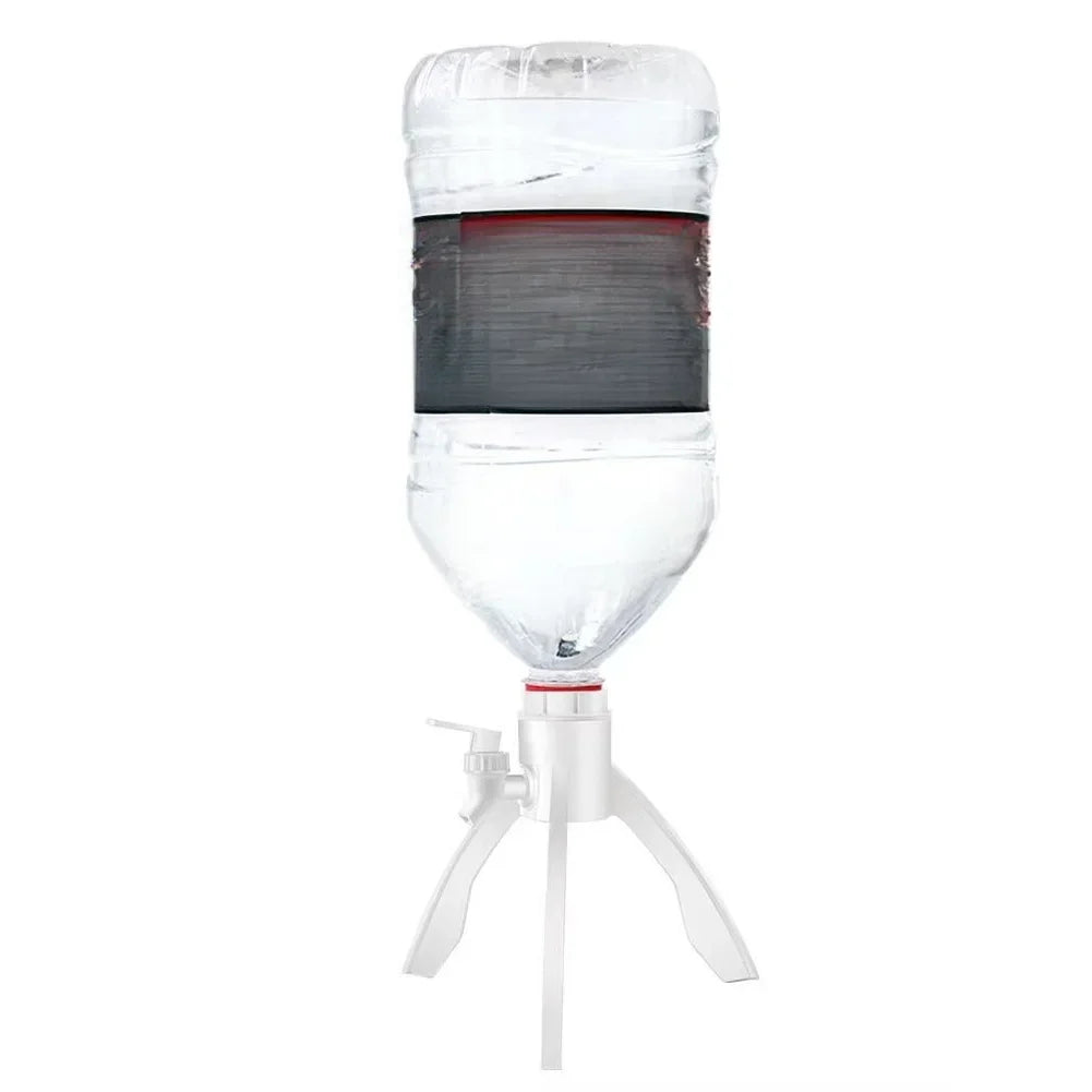 5L Inverted Water Bottle Dispenser Stand with Faucet & 3 Adapters