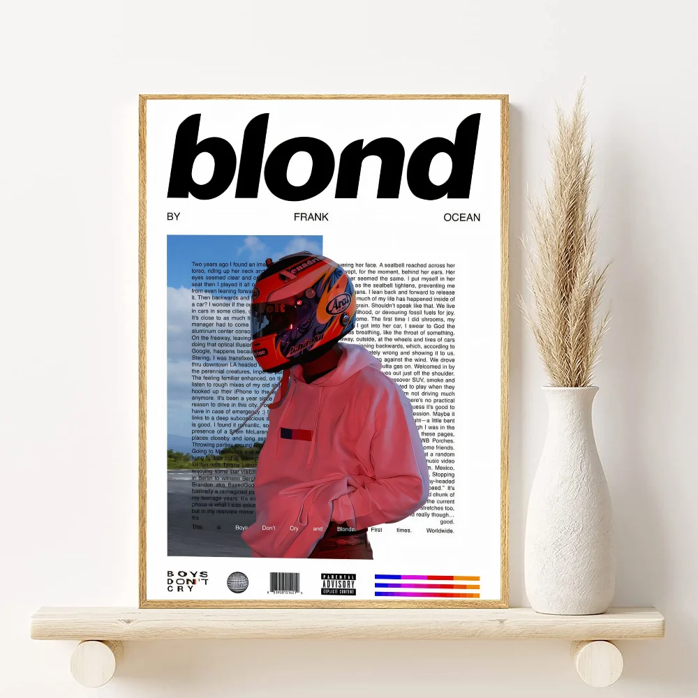 A-Frank_Ocean Poster HD art sticky wall waterproof home living room bedroom bar aesthetic decoration Peaceful Pleasures Health and Wellness z12 15X20cmNoframe