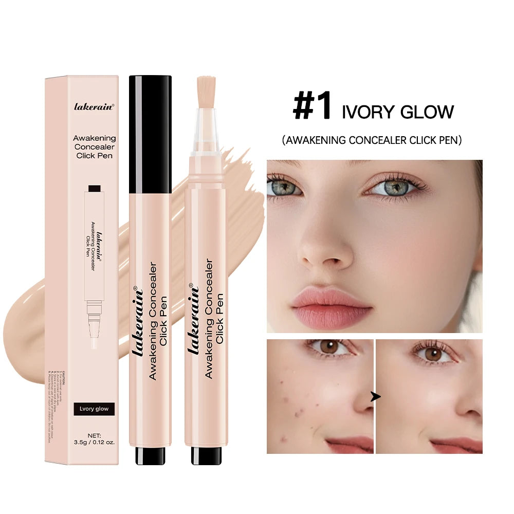 Awakening Concealer Click Pen Brighten， long-lasting ，Hight Coverage Hybrid ，Skincare and Concealer Pen Makeup Peaceful Pleasures Health and Wellness 1Ivory Glow