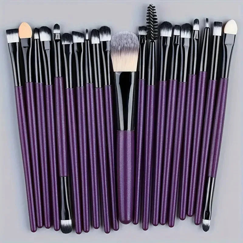 RUNTOIN 20Pcs Eye Makeup Brush Set – Ultra Soft Eyeshadow