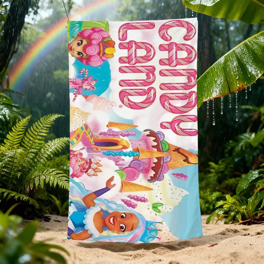 Candyland "You Cone Do It" Quick-Dry Soft Beach Towel | Pool & Travel Quick-Dry Beach Towel Peaceful Pleasures Health and Wellness