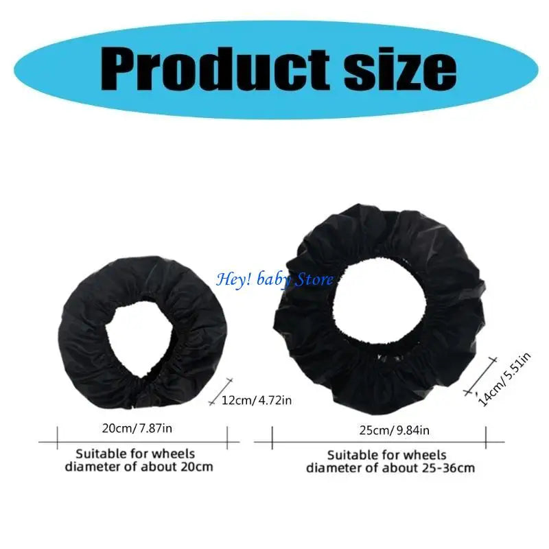 Baby Stroller Wheel Covers 4-Pack – Water & Wear Resistant