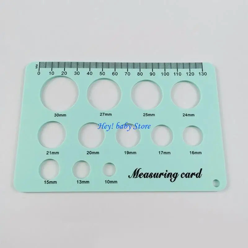 Silicone Breast Flange Sizing Tool | Nipple Ruler Measuring Card