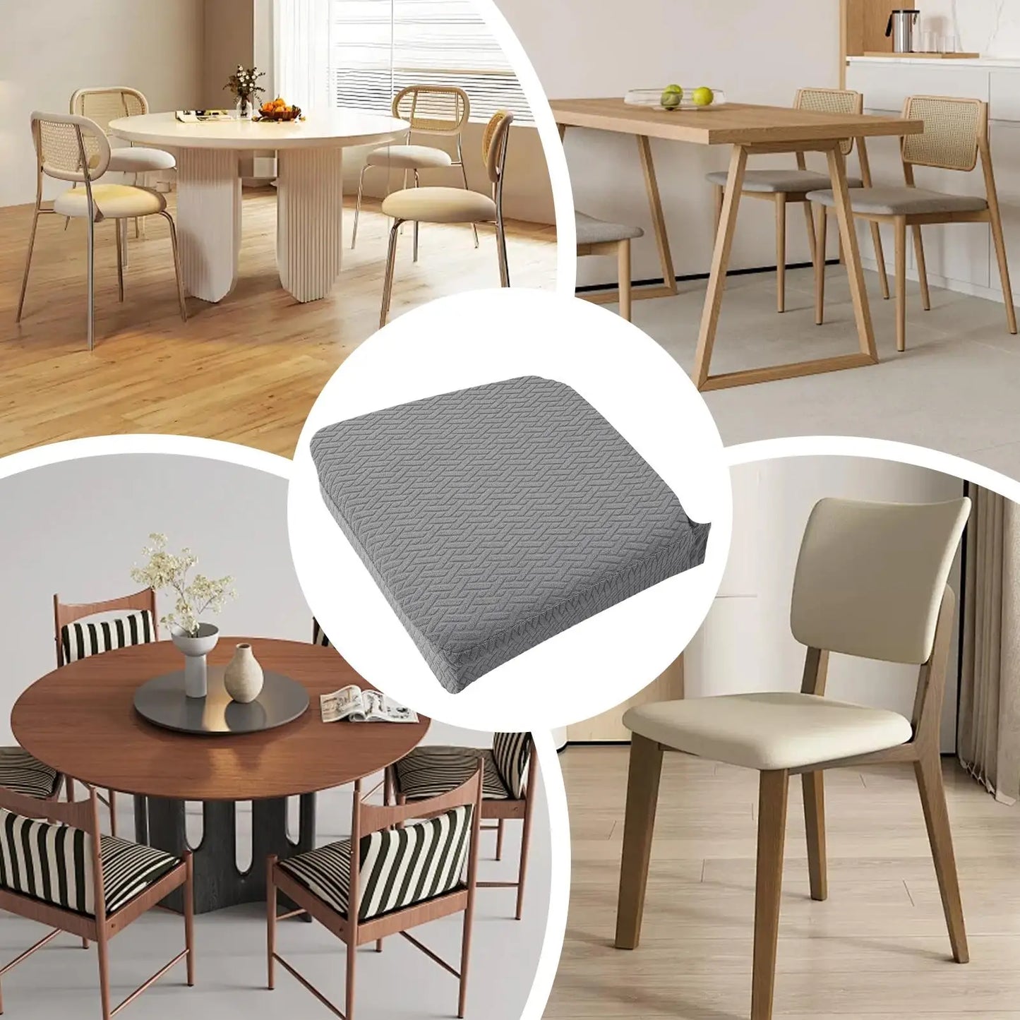Waterproof Stretch Chair Covers | Washable Dining Seat Protectors