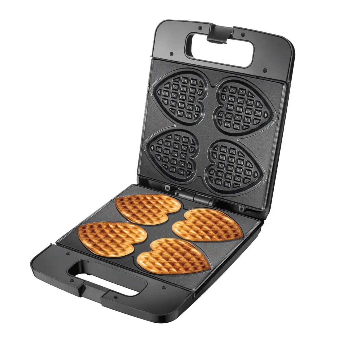 Heart Shaped Waffle Maker 1400W – 4 Nonstick Heart Waffles
