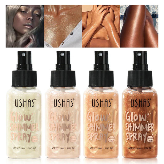 USHAS 4-Color Liquid Body Highlighter – Illuminating Contour Liquid Body Highlighter Oasis Select