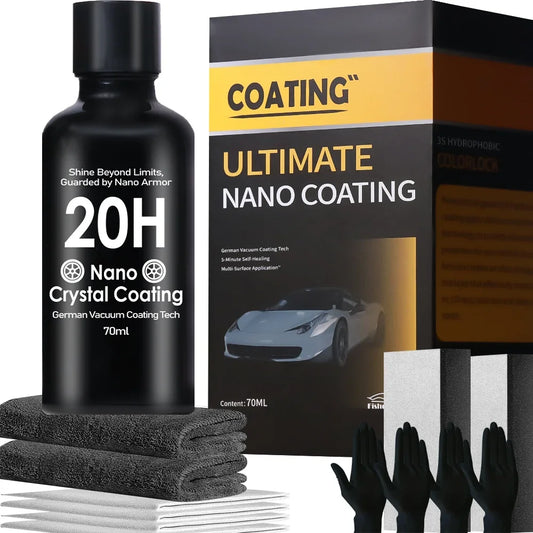 Graphene Ceramic Coating 20H with Self Healing and UV Track Technology Car Detailing Professionals 10+ Years of Protection Peaceful Pleasures Health and Wellness 20H SET